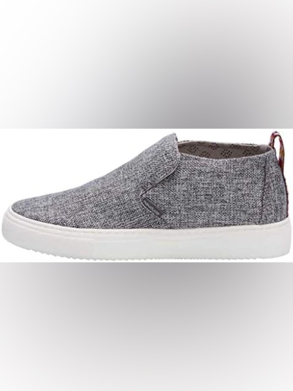 HEY DUDE Peyton linen gray black size 8